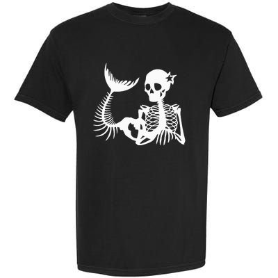 Skeleton Mermaid Halloween Garment-Dyed Heavyweight T-Shirt