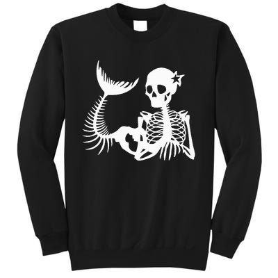 Skeleton Mermaid Halloween Sweatshirt