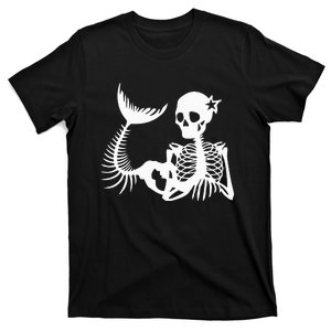 Skeleton Mermaid Halloween T-Shirt