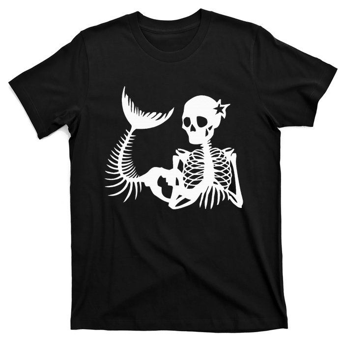 Skeleton Mermaid Halloween T-Shirt