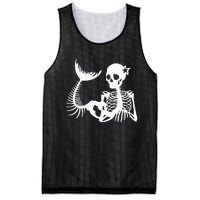 Skeleton Mermaid Halloween Mesh Reversible Basketball Jersey Tank