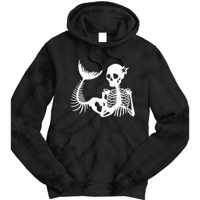 Skeleton Mermaid Halloween Tie Dye Hoodie