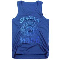 Spartan Mode Helmet Gym Warrior Fitness Beast Sparta Workout Gift Tank Top