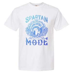 Spartan Mode Helmet Gym Warrior Fitness Beast Sparta Workout Gift Garment-Dyed Heavyweight T-Shirt