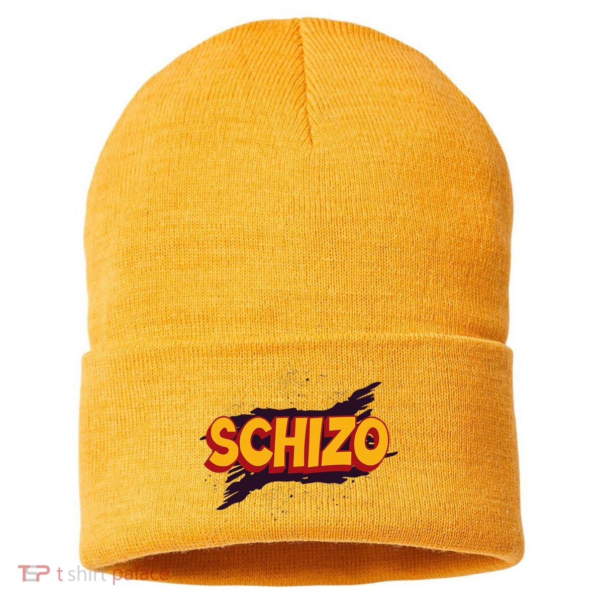 Schizo Mental Health Schizophrenia Sustainable Knit Beanie