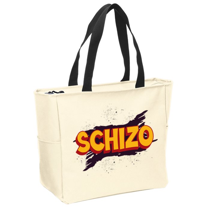 Schizo Mental Health Schizophrenia Zip Tote Bag