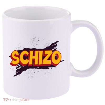 Schizo Mental Health Schizophrenia 11oz C Handle Ceramic Mug