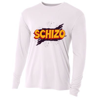 Schizo Mental Health Schizophrenia Cooling Performance Long Sleeve Crew