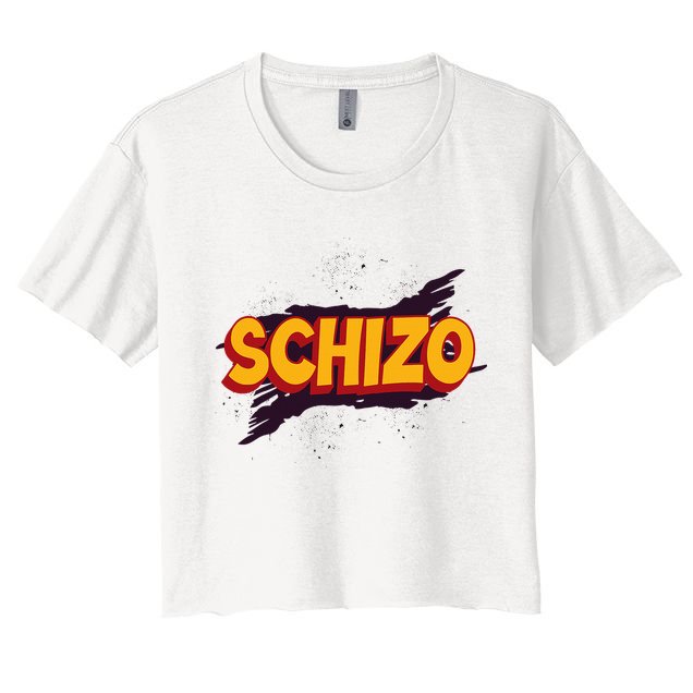 Schizo Mental Health Schizophrenia Crop Top