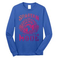 Spartan Mode Helmet Gym Warrior Fitness Beast Sparta Workout Gift Long Sleeve Shirt