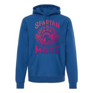 Spartan Mode Helmet Gym Warrior Fitness Beast Sparta Workout Gift Premium Hoodie