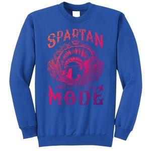 Spartan Mode Helmet Gym Warrior Fitness Beast Sparta Workout Gift Tall Sweatshirt