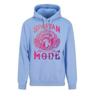 Spartan Mode Helmet Gym Warrior Fitness Beast Sparta Workout Gift Unisex Surf Hoodie