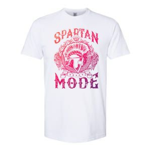 Spartan Mode Helmet Gym Warrior Fitness Beast Sparta Workout Gift Softstyle CVC T-Shirt