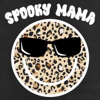 Spooky Mama Halloween Cheetah Smile 7 Panel Mesh Trucker Snapback Hat
