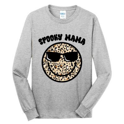 Spooky Mama Halloween Cheetah Smile Tall Long Sleeve T-Shirt