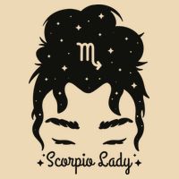 Scorpio Messy Hair Bun Birthday Gift Zip Tote Bag