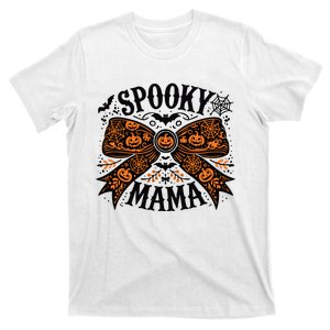 Spooky Mama Halloween Witch Pumpkin Head T-Shirt