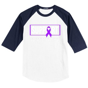 Support Migraine Headache Gift Migraine Headache Awareness Gift Baseball Sleeve Shirt