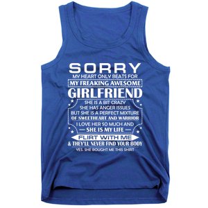 Sorry My Heart Only Beats For My Freaking Awesome Friend Great Gift Tank Top