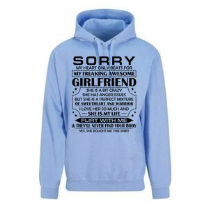 Sorry My Heart Only Beats For My Freaking Awesome Friend Great Gift Unisex Surf Hoodie