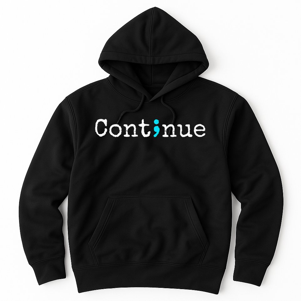 Semicolon Mental Health & Suicide Prevention Awareness Hoodie