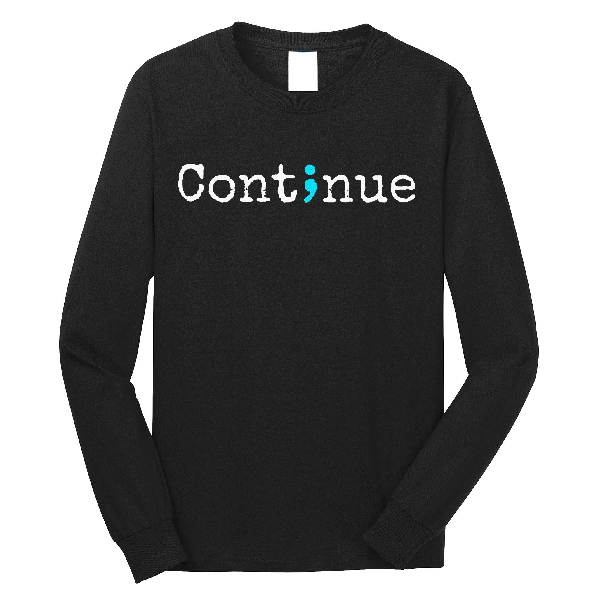 Semicolon Mental Health & Suicide Prevention Awareness Long Sleeve Shirt