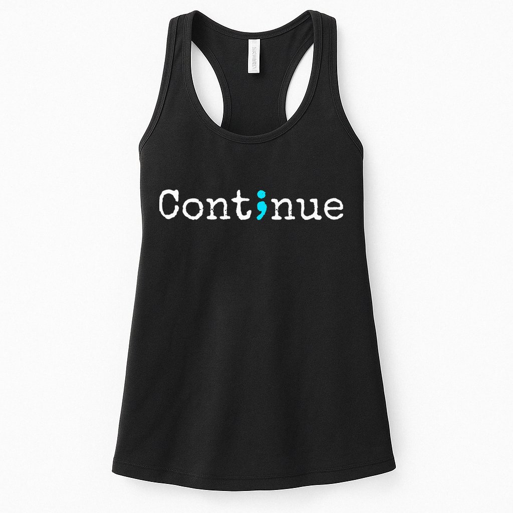 Semicolon Mental Health & Suicide Prevention Awareness Womens Tank Top