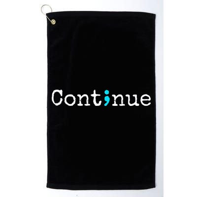 Semicolon Mental Health & Suicide Prevention Awareness Golf Towel