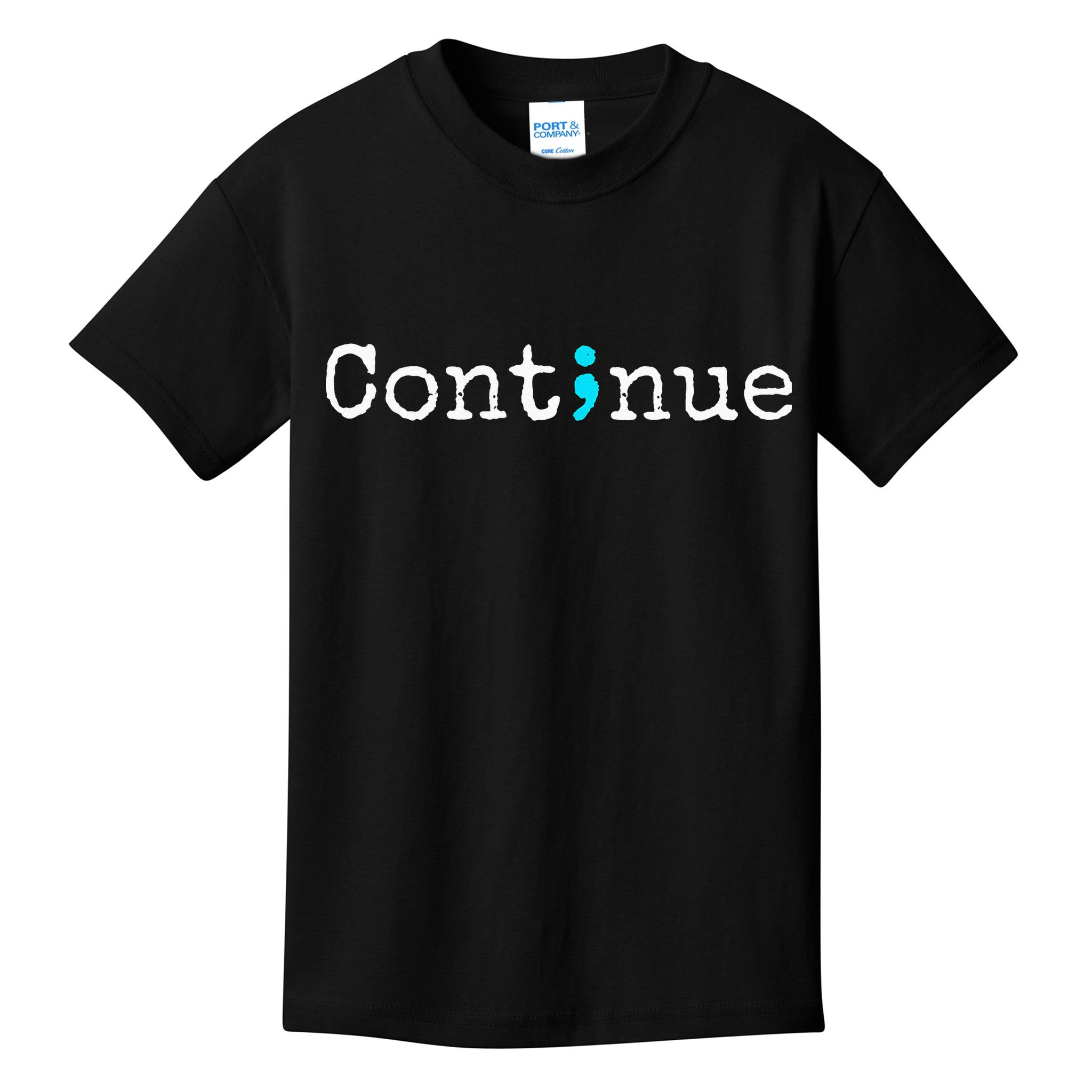 Semicolon Mental Health & Suicide Prevention Awareness Kids T-Shirt