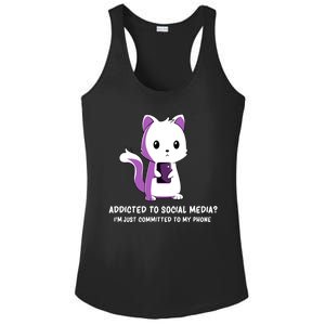 Social Media Humor Influencer Sarcasm Ladies PosiCharge Competitor Racerback Tank