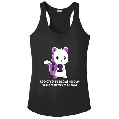Social Media Humor Influencer Sarcasm Ladies PosiCharge Competitor Racerback Tank