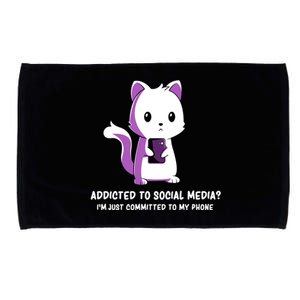 Social Media Humor Influencer Sarcasm Microfiber Hand Towel