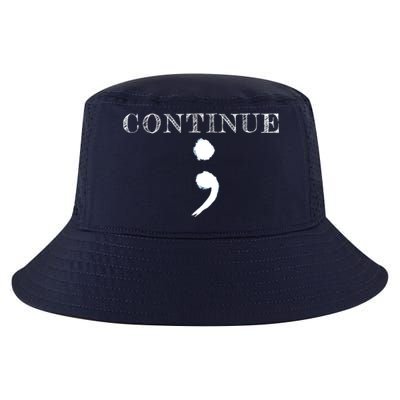 Semicolon Mental Health Awareness Suicide Prevention Cool Comfort Performance Bucket Hat