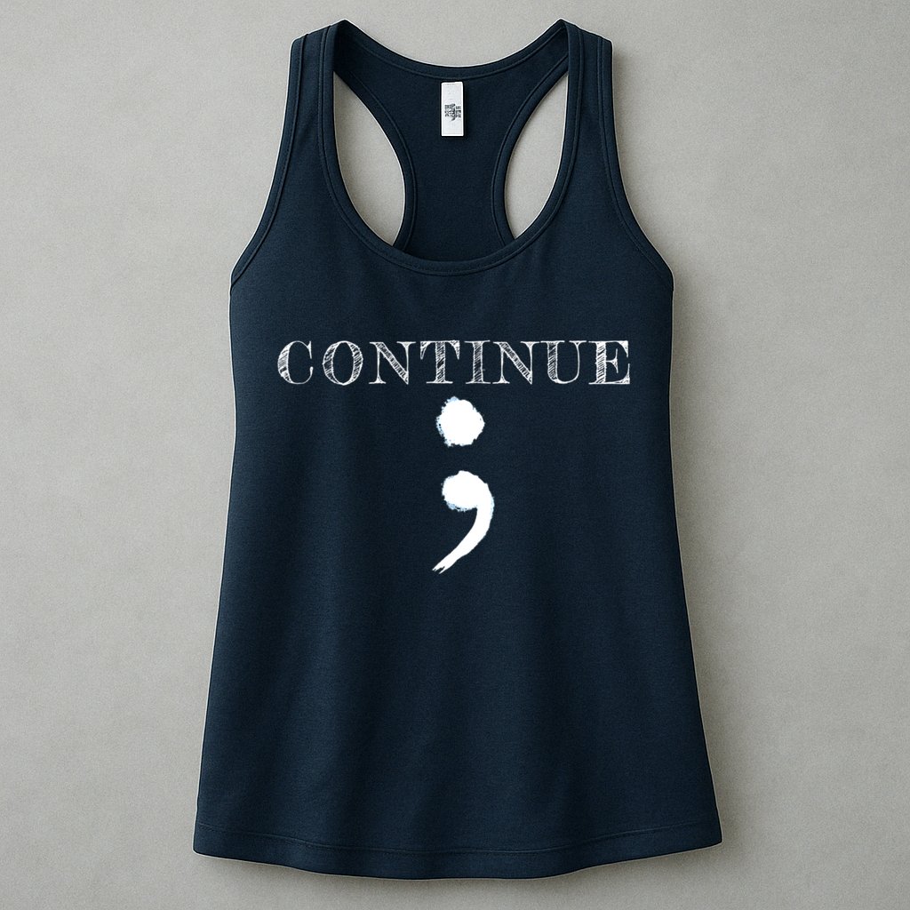 Semicolon Mental Health Awareness Suicide Prevention Womens Tank Top