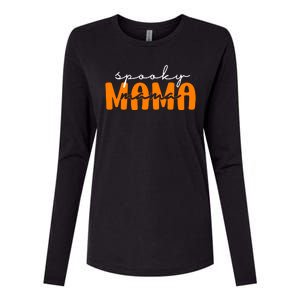 Spooky Mama Halloween Womens Cotton Relaxed Long Sleeve T-Shirt