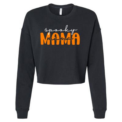 Spooky Mama Halloween Cropped Pullover Crew