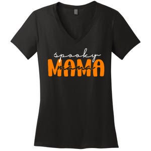 Spooky Mama Halloween Women's V-Neck T-Shirt