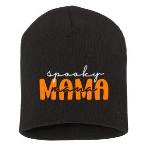 Spooky Mama Halloween Short Acrylic Beanie