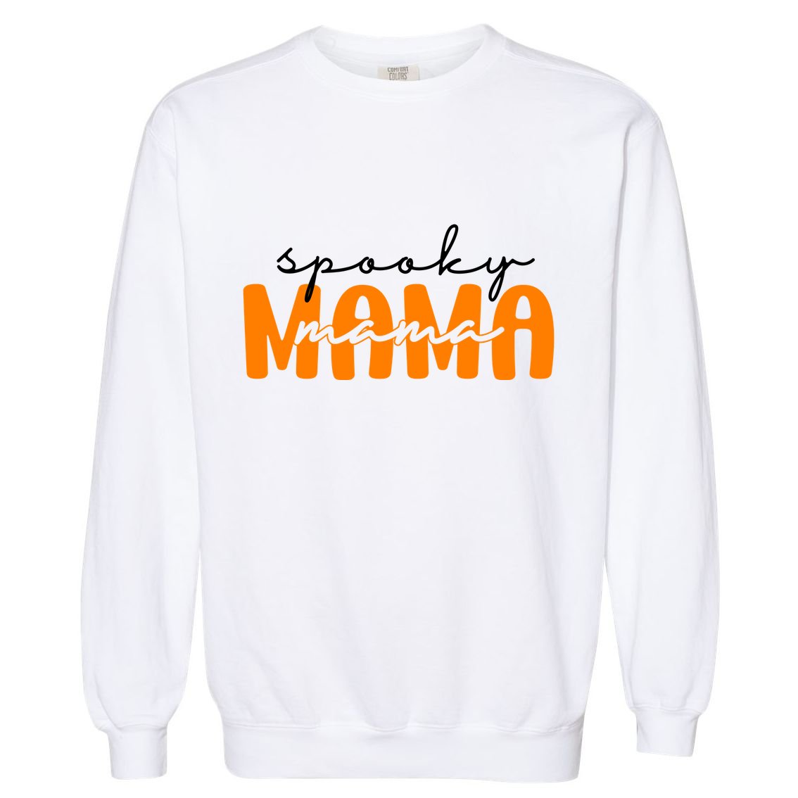 Spooky Mama Halloween Garment-Dyed Sweatshirt