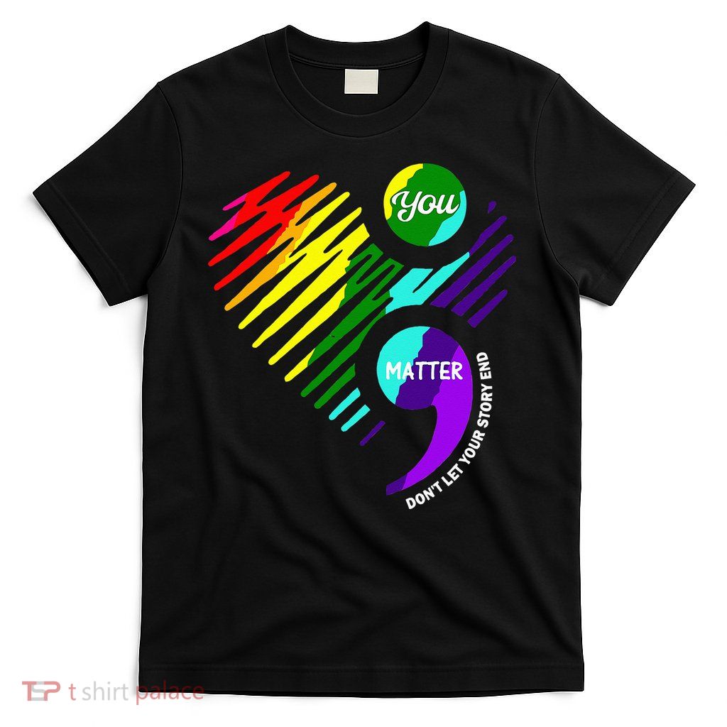 Semicolon Mental Health Awareness T-Shirt