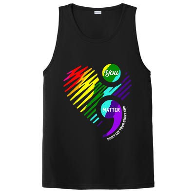 Semicolon Mental Health Awareness PosiCharge Competitor Tank