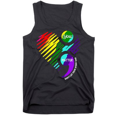 Semicolon Mental Health Awareness Tank Top