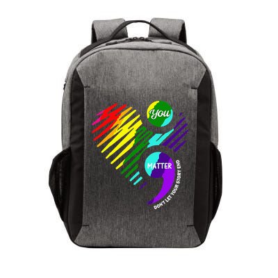 Semicolon Mental Health Awareness Vector Backpack