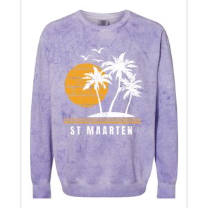 St Maarten Island Caribbean Vacation Souvenir Gift Colorblast Crewneck Sweatshirt