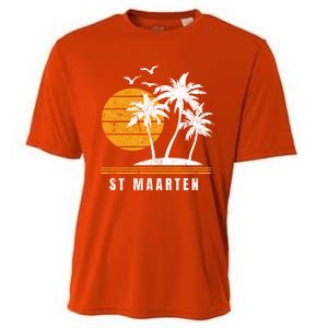 St Maarten Island Caribbean Vacation Souvenir Gift Cooling Performance Crew T-Shirt