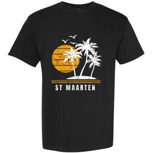 St Maarten Island Caribbean Vacation Souvenir Gift Garment-Dyed Heavyweight T-Shirt