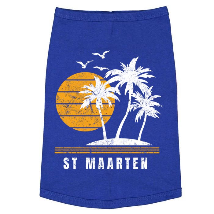 St Maarten Island Caribbean Vacation Souvenir Gift Doggie Tank