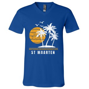 St Maarten Island Caribbean Vacation Souvenir Gift V-Neck T-Shirt