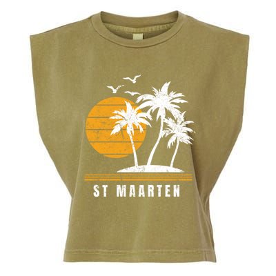 St Maarten Island Caribbean Vacation Souvenir Gift Garment-Dyed Women's Muscle Tee